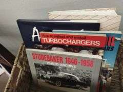 Pickers LOT: Midcentury Office Chair Step-Stool Automotive Books Chevy Badges