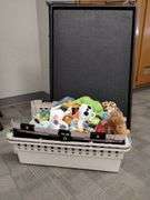 Steel Wire Pet Crate Plastic Carrier & Dog Toys
