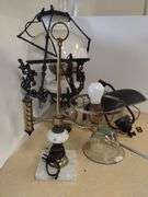 Pickers LOT: Antique Architectural Lighting Electric Oil Lamps