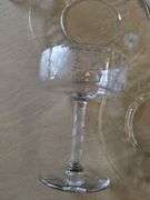 LOT Vintage Glass Flutes Stems Wine Glasses Plates Goblets