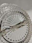 Jeanette Sunburst Herringbone Candle Holders Drops Hobnail French Opal Fenton? Glass