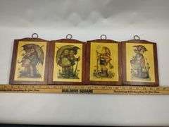 Pickers LOT: Barn Pulley Oil Lamps Salt Pepper Plaque