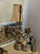 Pickers LOT: Christmas & Gold Brass Decor Vintage Smalls