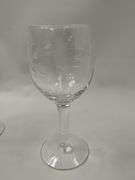 LOT Vintage Glass Flutes Stems Wine Glasses Plates Goblets