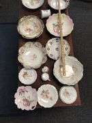 LOT Antique European Serving Bowls Hand Painted Bavaria Germany
