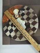Decor Lot Baker Chef Plates Candle Holders Placemats Plate Rack