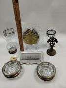 Vintage Collectibles Souvenir Plate 1904 Worlds Fair Jars Finial Ashtrays