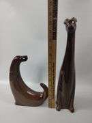MCM Midcentury Modern Style Dogs Figures Ceramic Mug Tree Plate Rack