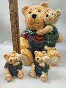 Pickers LOT: 3 Cookie Jars Bears Vintage McCoy Apple Peach