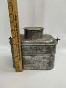 Steel Railroad or Miner Worker Lunch Box Lid Insert