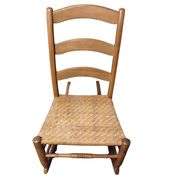 Antique Sewing Rocker Cane Seat 14-15in Seat Height Ladder back