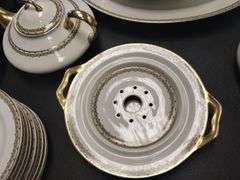 Limoges France China Dishes Set God Greek Key Trim