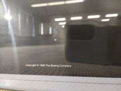 Decor Wall Art 2 Framed BOEING Airplane Photos 737 Company Employee