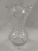2 Viking Etched Radiance Flower Basket Vases 1938 New Martinsville