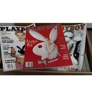 Box of Playboy Magazines 1990s