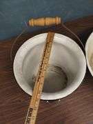 Lot Enamel Utility Wash Basin Chamber Pot Bucket