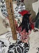 Decor Lot Art Glass ROOSTERs Papier Mache Plates Placemats
