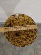 Decor Art Glass 30" Vase Trumpet Floor Vase Leopard Pattern