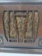 Silvertone 57D 1705 Vacuum Tube Radio Wood Case Short Wave 1930s Hums Glows