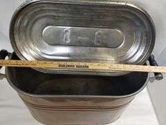 Embossed Cream City Copper Boiler Steel Lid Wood Handles PAT Jan 26 08