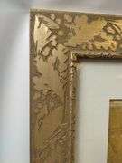 Wall Art Rose Jaune Gold Tone Frame
