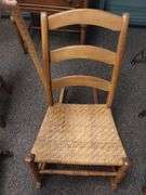 Antique Sewing Rocker Cane Seat 14-15in Seat Height Ladder back