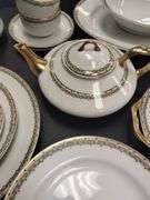 Limoges France China Dishes Set God Greek Key Trim