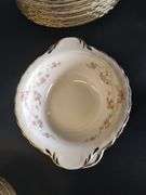 Huge Dish Set LOT Pope Gosser Florence Pink Floral Plates Bowls Serving Cups Saucers
