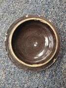 Crock Crown Stoneware 6 Brown Tan Pickle Antique