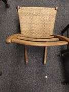 Antique Sewing Rocker Cane Seat 14-15in Seat Height Ladder back