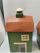 Pickers LOT: Farm Barns 5 Canisters Set + Salt Pepper