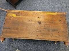 Blanket Chest Marked Jacob Kendallville Ind via Chicago