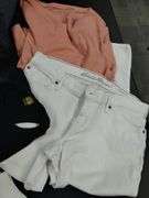 Womens Eddie Bauer Leather Jacket XS + Eddie Bauer Tops Jeans S/M