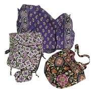 LOT of Vera Bradley Bags Duffle Purse Set