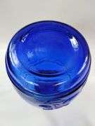 Casadis Milano Cobalt Blue Glass Canister Baril de Fruits Cookie Jar