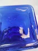 Casadis Milano Cobalt Blue Glass Canisters Fruit Embossed 4pcs