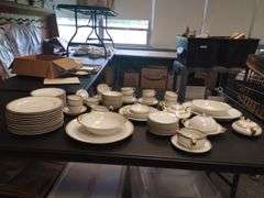Limoges France China Dishes Set God Greek Key Trim
