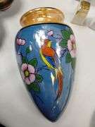 Vintage JAPAN Hand Painted Wall Vase Pocket Plates S/P Occupied Plate++