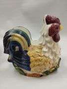 Rooster Kitchen Decor Napkin Holder Dough Bowl
