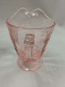 Vintage Pink Depression Glass & Marigold Footed Bowl LOT