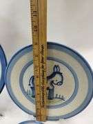Hadley Pottery Country Scene DONKEY +Plates Bowls