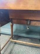 Vintage White Series 77 Sewing Machine Table Cabinet