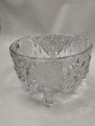 3 Hand Cut Lead Crystal American Brilliant Cut 15" Vase Lidded Humidor Bowl