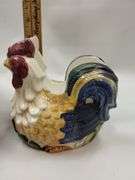 Rooster Kitchen Decor Napkin Holder Dough Bowl