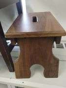 Pickers LOT: Needle Point Foot Stool Storage Brass Log Magazine Rack
