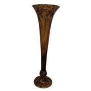 Decor Art Glass 30" Vase Trumpet Floor Vase Leopard Pattern