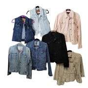 Ladies Denim Jacket Vest LOT Levi Charter Club S/M
