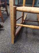 Antique Sewing Rocker Cane Seat 14-15in Seat Height Ladder back
