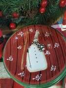 Decor Christmas Wreath Plates Cookie Plate Gnome Jar
