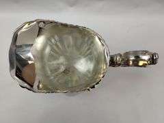 Towle Silverplated Ice Water Pitcher + Mosaic 16" Vase Glass Hand Made